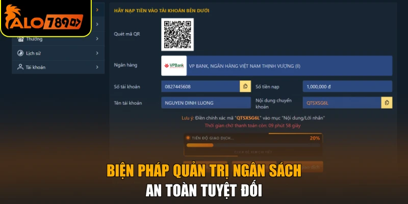 Biện pháp quản trị ngân sách an toàn tuyệt đối