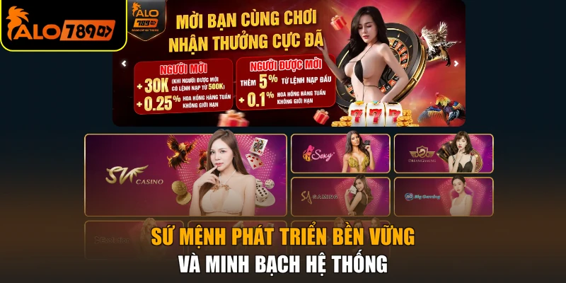 Sứ mệnh phát triển bền vững và minh bạch hệ thống